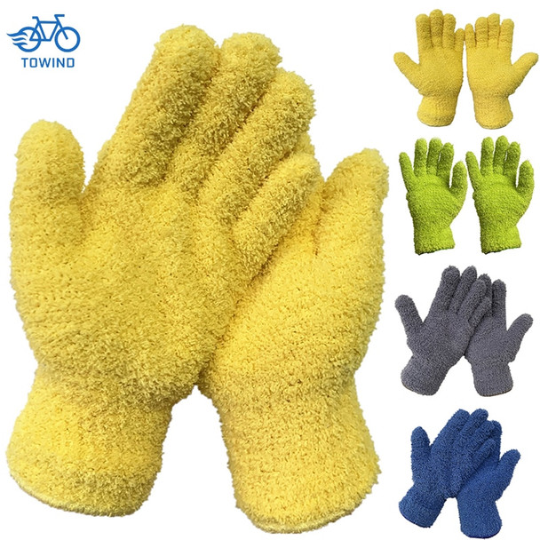 New Microfiber Dusting Cleaning Glove Car Care Wash Windows Multifunction Reusable Cleaning Bike Glove Thermal Cycling Gloves