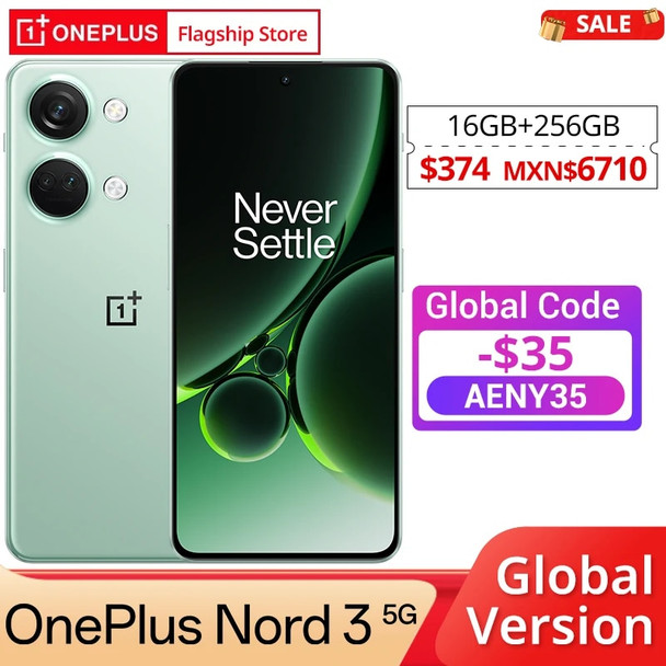 Global Version OnePlus Nord 3 5G 16GB 256GB 50MP Camera 80W SUPERVOOC 6.74”120Hz Display Dimensity 9000
