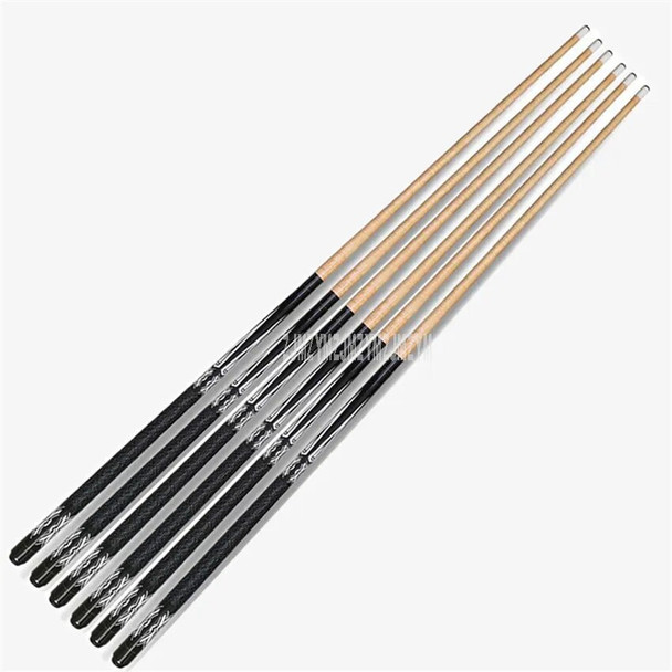 5pcs/set 147cm Wooden Pool Cues Wood Billiard Bar Stick Entertainment Snooker Accessories Billiard Tools 1/2 Structure T30