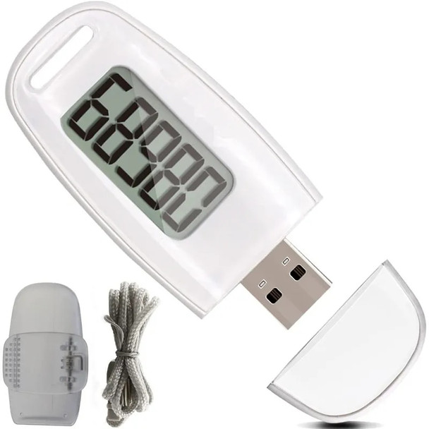 Accurate Fitness Tracker USB Charge Walking 3D Pedometer with Clip and Lanyard for Step Fitness Camping Hiking Sports Accurate Fitness Tracker USB Charge Walking 3D Pedometer with Clip and Lanyard for Step Fitness Camping Hiking Sports