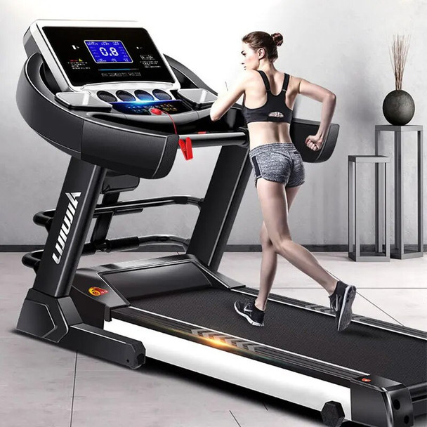 Domestic Electric Treadmill Folding Shock Absorption Ultra-Quiet Music Multi-Function Sports Fitness Treadmill