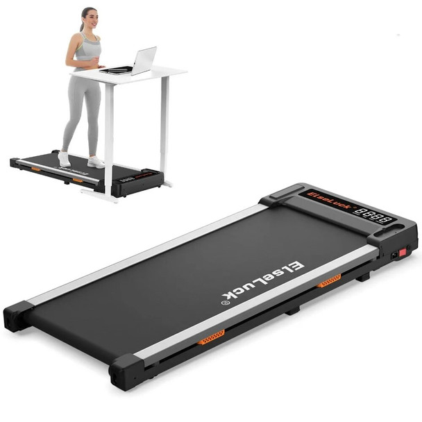 Elseluck Walking Pad, Under Desk Treadmill for Home Office, 2 in 1 Portable Walking Treadmill with Remote Control