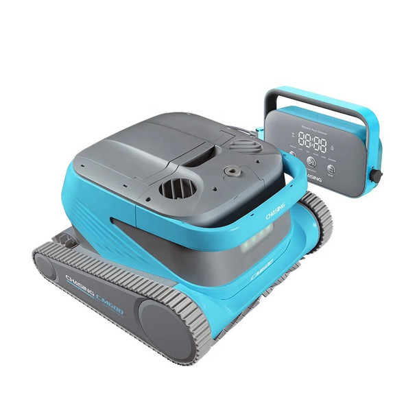 CM600 Powerful Vacuum Cleaner With Filter Bag Portable Automatic Pool Cleaner APP Control Robot Swimming Pool Accessories