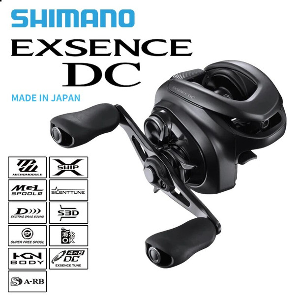 NEW ORIGINAL SHIMANO 2022 EXSENCE DC Baitcasting Fishing Reel 7.8:1 Gear Ratio Baitcasting Saltwater Casting Reels Fishing