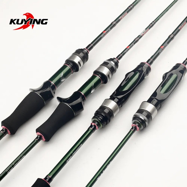 KUYING Teton 5'10" 1.75m 6' 1.8m Spinning Casting Stream Soft Fishing Lure Rod Pole Stick Cane Carbon FUJI Light Fast Speed