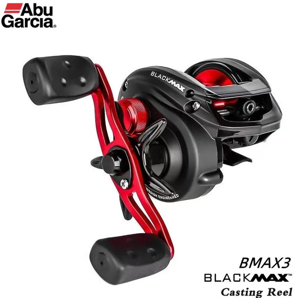 Original ABU GARCIA BMAX3 Baitcasting Fishing Reel 8KG Graphite Frame Duragear Low Profile Saltwater Fishing Tackle Classic