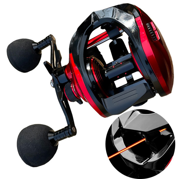 REEL 15 Kg Professional Fishing Reels Baitcast Reels Big Game Baitcasting Jigging Fishing 8+1 BB 6.4:1 Magnetic Brake Sea Bass