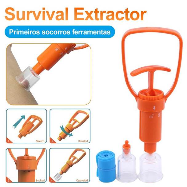 Venom Extractor Venom Snake Mosquito Bee Bite Vacuum Suction Pump Outdoor Survival Camping Hiking First Aid Safety Rescue Tools