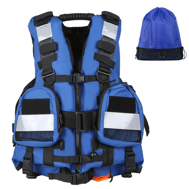 Personal Flotation Device Adults Life Jacket Vest Safety Float Suit for Water Sports Kayaking Fishing Surfing Survival Jacket