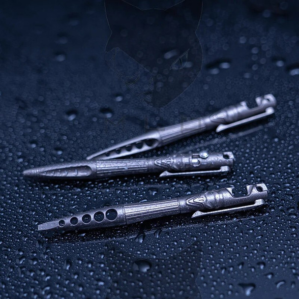 EDC Titanium Alloy Self Defense Survival Safety Tactical Pen Crowbar Multi-functional Portable EDC Tools