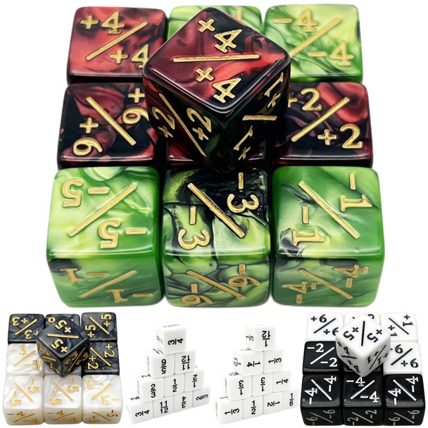 Dice D6 Games Counter Dice High Quality D6 Dice Plain Colour Mixed Colours Marble Effect For Math Game MTG Card Game Accessories
