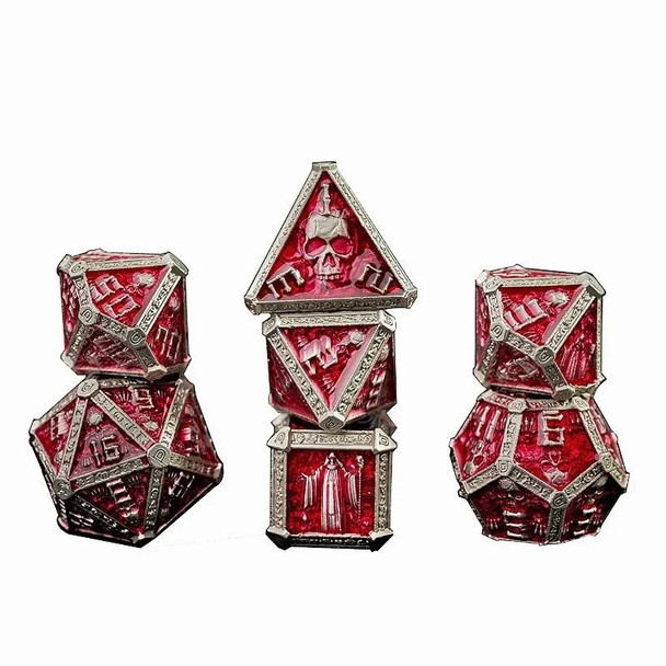 2023 New Foreign Trade Product Metal Wizard Dice Multi Faceted Digital Color Chip D6 Board Game