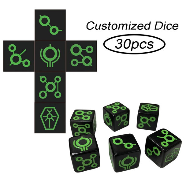 T&G 16mm Customized D6 Dice Logo Custom Top Quality Rpg Die, Printed, Engraved Logo for Board Game