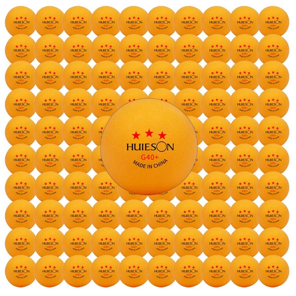 Huieson G40+ 3 Stars Table Tennis Balls 40+ ABS New Material High Elasticity and Durable Training Ping Pong Balls 50/100pcs/pack