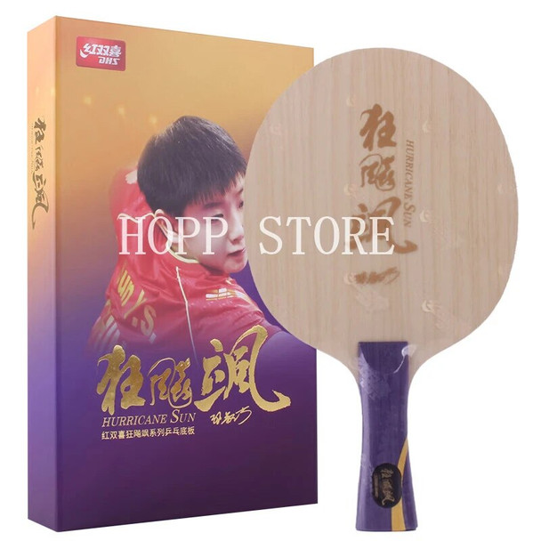 Original DHS hurricane sha Sun Yingsha with W968-18 structure table tennis bottom racket