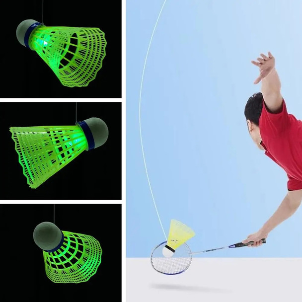 Portable Badminton Trainer Badminton Practice Robot Self-study Training Rebound Badminton Tool Professional Shuttlecock Str M8Q7