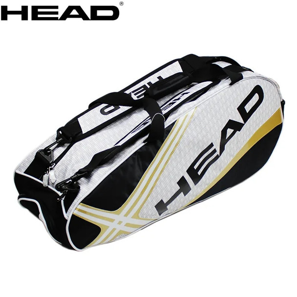 Original HEAD Tennis Bag 6 Tennis Rackets Men Padel Tennis Backpack Djokovic HEAD Tennis Racket Backpack With Shoes Compartment