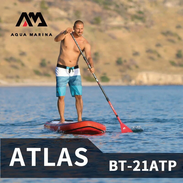 AQUA MARINA 3.6m ATLAS Advanced Level Surfing Board Water Stand Up Lightweight Surfboard With Safety Rope Paddle Board