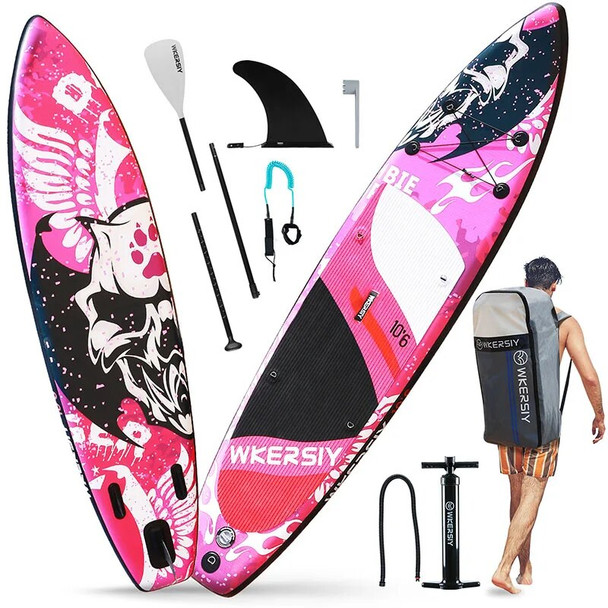 Inflatable Paddle Board UV Printed Stand-up Paddle Board with Full Set of Inflatable Surfboard Accessories Paddle Board