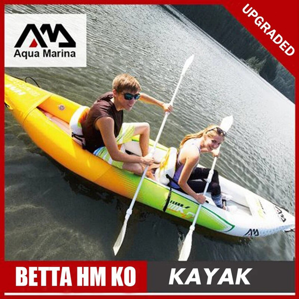 Aqua Marina inflatable boat fishing sport kayak canoe Betta HM pvc dinghy raft aluminium paddle pump seat drop-stitch laminated