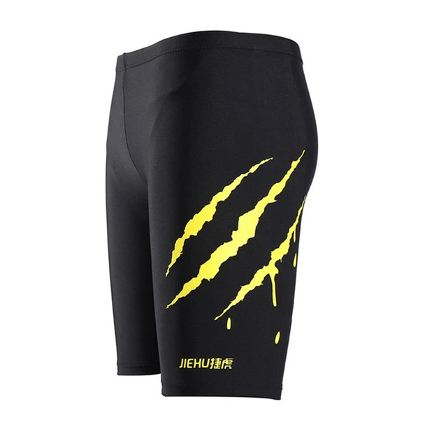 Men Multi Print Swimwear Elastic Swimming Trunks Beach Swim Knee High Shorts Surfing Summer Swimsuit Boxer Shorts 4XL Plus Size