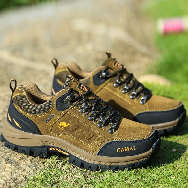 Men Hiking Shoes Outdoor Trail Trekking Mountain Sneakers Non-slip Mesh Breathable Rock Climbing Athletic Sports Shoes