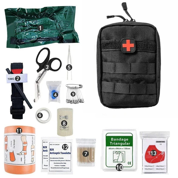 IFAK Tactical Medical Pouch Military First Aid Kit Outdoor Hunting Survival Emergency Tourniquet EDC Moll Bag Survival Gear