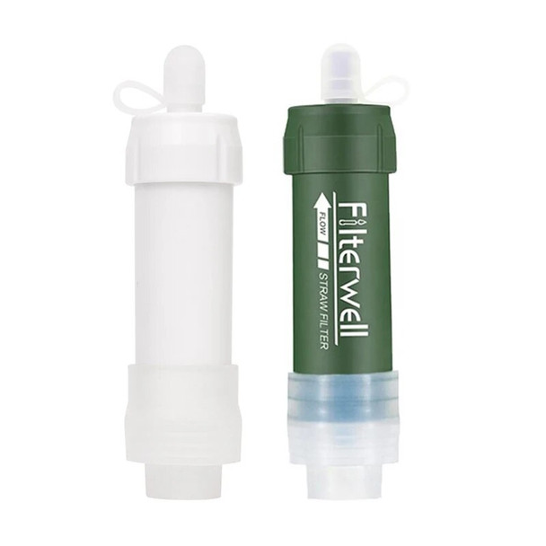 Filterwell Mini Personal Water Purifier Filter Straw Filters Outdoor Survival for Travel Hiking Camping Drinking