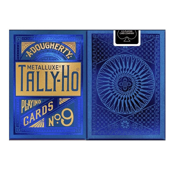 Tally-Ho Metalluxe Playing Cards Circel Back Deck Poker Size Card Games Magic Tricks Props