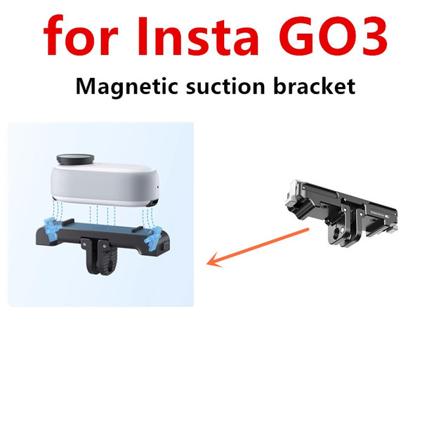 For Insta360 GO 3 Quick Disassembly and Assembly Magnetic Bracket