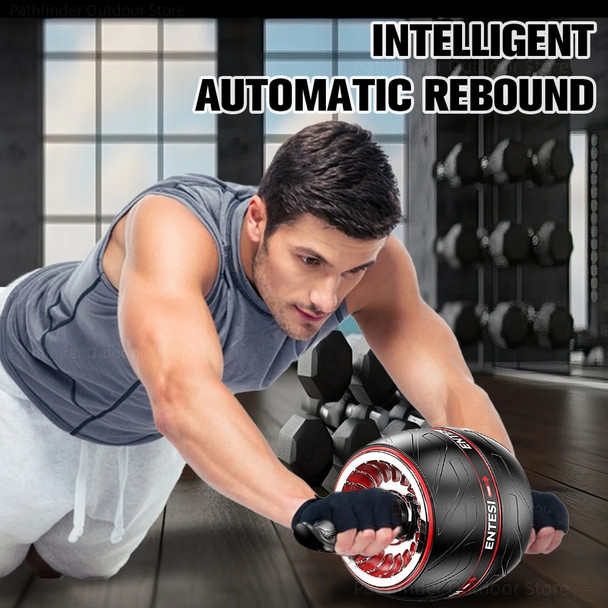 Healthy Abdominal Wheel Upgraded Ab Roller Wheel Quiet for Difficult Abdominal Core Strength Training Home Gym Fitness Equipmen
