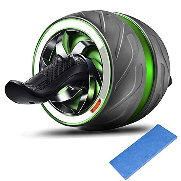 Big Automatic Ab Roller Gym Exercise Abdominal Wheel RollerWith Mat Abdominal Muscle Trainer for Fitness Exercise Equipment Home