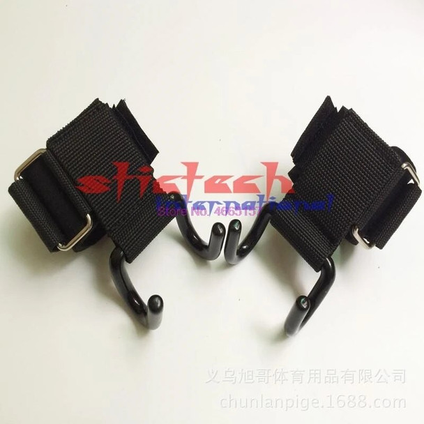 by dhl or ems 50pair Dumbbell Steel Weight Lifting Power Clasps Grip Hook Support Straps Strength Gym Training Gloves for Sport