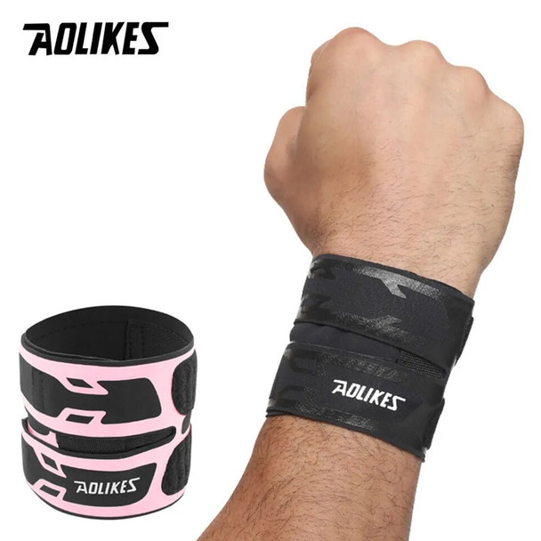 AOLIKES 1PCS Wrist Brace,Ultra-thin Compression Wrist Straps Wrist Support for Workout Weightlifting Tendonitis Sprains