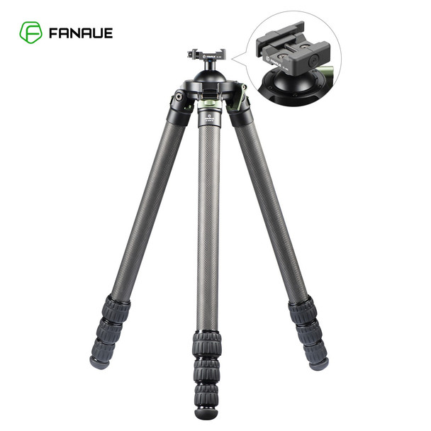 Fanaue Carbon Fiber Hunting Tripod Quick Release Lever-release Clamp