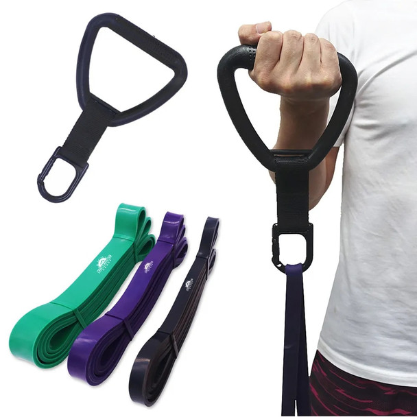 Rubber Resistance Bands Set Gym Cable Handles with Carabiner for Cable Attachments Home Gym Workouts Strength Training Equipment