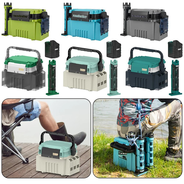1 Set Fishing Tackle Box Big Fishing Tool Box Multi-function ABS Thickened Fishing Rod Lure Storage Sea Goods For Fishing