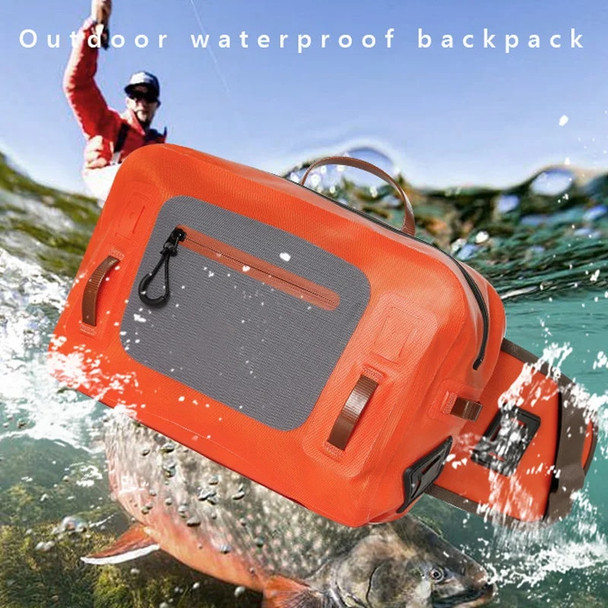 PU Fishing Tackle Bag Single Shoulder Crossbody Tactical Bags Waist Pack Fish Lures Gear Utility Storage Fishing Box Bag