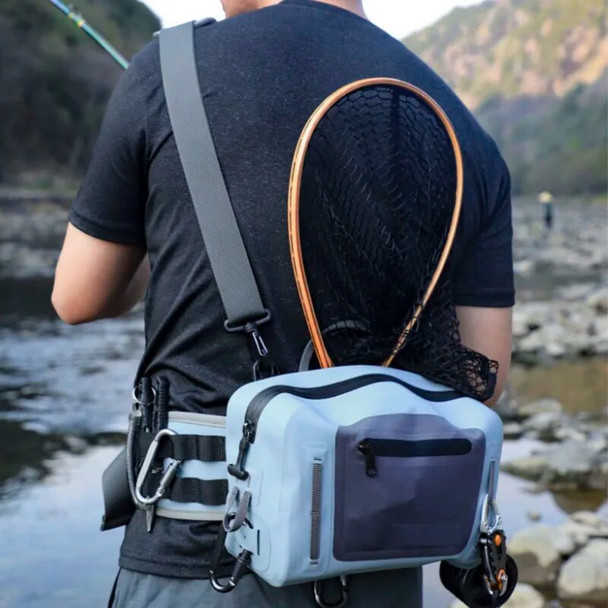 Water-proof Fishing Waist Bag Big Capacity Outdoor Casual Unisex Black Sport Bag Fishing Tackle Fishing Bags Tackle Bag