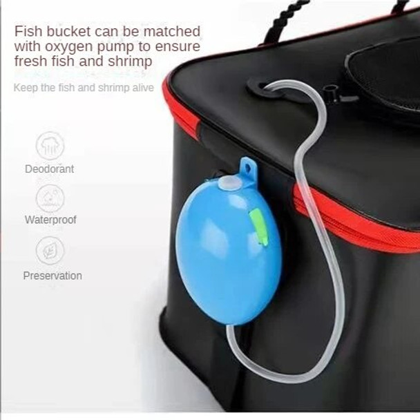 Fishing bucket, fish box, EVA folding thickened bucket function, fully loaded fish bucket, fishing gear Bucket Bag fishing bags