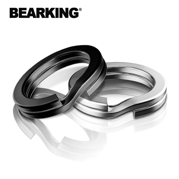 100Pcs BEARKING Classic Black ew Arrival Nearly white color split ring Fishing Connector Brand Fish Hooks hot model lure