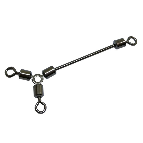 F2009 1000pieces/lot long leg O-shape three way rolling swivels fishing tackle fishhooks fishing swivels fishing accessory pasca
