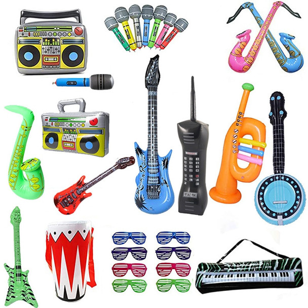 Party Inflatable Musical Instrument Toys PVC Inflatable Microphone