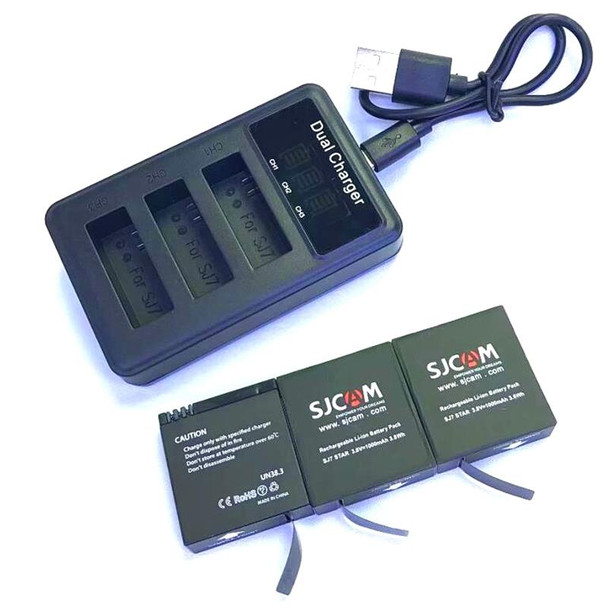 Sjcam Accessories Original Sj7 Star Batteries Rechargable Battery Dual