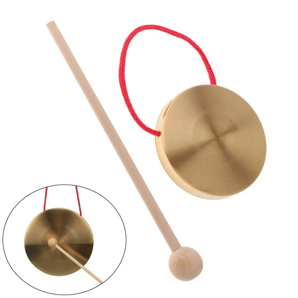 10 cm/4 inch brass gong mini drum orff percussion instrument