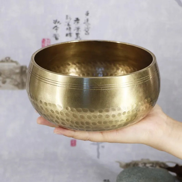 Nepal Singing Bowl for Yoga Meditation, Tibetan Sound Bowl, Copper Chime, Picking Ear Therapy, Himalaya Bowl