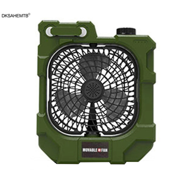Multifunctional Lighting, Movable Charging Fan Light, Mini Table Fan With 3-level Brightness Adjustment Light For Camping