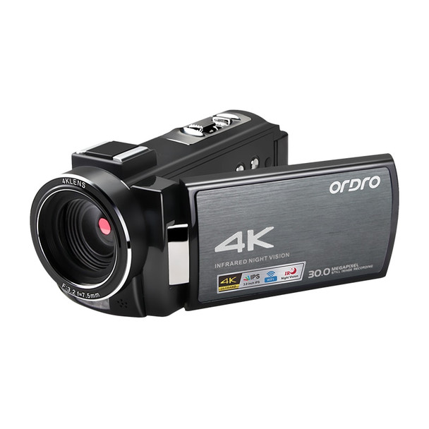 4K UHD Professional Camcorder Ordro AE8 Video Camera Youtube Vlogging