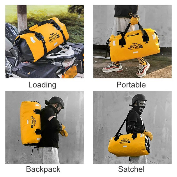 48L/66L Waterproof Tail Bag Travel Outdoor Motorbike Backpack Motorcycle Seat Bags Diving,Swimming,Hiking Driving,Travel Kits