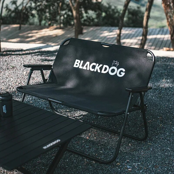 Blackdog Double folding chair with detachable backrest Outdoor camping chair Outdoor camping equipment